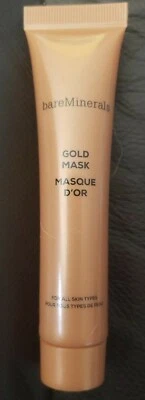 BareMinerals ЗОЛОТАЯ МАСКА для всех типов кожи - дорожный размер - 15 г/0,5 унц.-НОВАЯ - Изображение 1 из 2