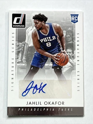 2015-16 Panini Donruss Signature Series Jahlil Okafor #SS-JO Rookie Auto RC - Image 1 of 4