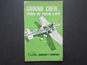 CESSNA AIRCRAFT GROUND CREW OWNER'S MANUAL -- VINTAGE -- RARE! (A016) - Bild 1 von 4
