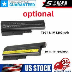 6/9Cell Battery for IBM Lenovo ThinkPad T61 T61p T60 R61 R61i R60 T500 W500 - Picture 1 of 21