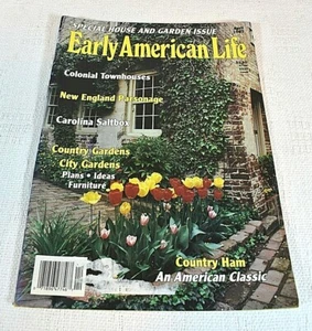 Early American Life Magazine APRIL 1987 - Colonial Townhouses, Country Gardens + - Picture 1 of 2