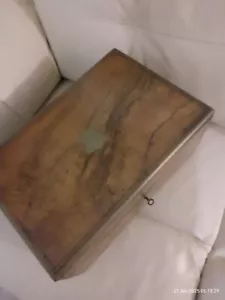 ANTIQUE VICTORIAN WOODEN WRITING SLOPE /BOX - Picture 1 of 8