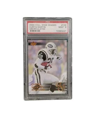 Curtis Martin 2000 Collectors Edge graduado sin circular #126 PSA como nuevo 9 Foto 1 de 4