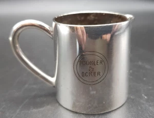 Vintage Walker & Hall Miniature EPNS Jug advertising Troxler & Ecker - Picture 1 of 5
