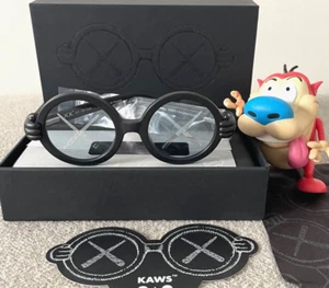 NEW KAWS XX SONS & DAUGHTERS BLACK SUNGLASSES W/ CASE ART SNOOPY MICKEY KIDS - Picture 1 of 5