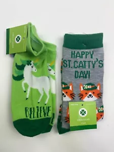 St Patrick's Day Sock Bundle of 2 Pair NEW - Picture 1 of 4