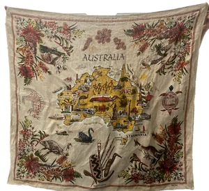 Vintage Australien Leinen Wandteppich 32 x 34,5 - Bild 1 von 14