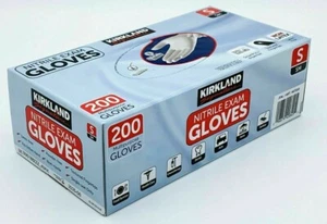 Kirkland Signature Nitrile Exam Gloves,Size  Samll. 200 Gloves - Picture 1 of 4
