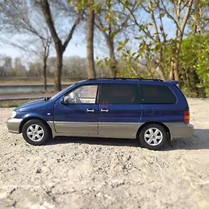 1/18 China DongFeng Kia Carnevale Colore Blu Modello Diefuso - SENZA SCATOLA - Foto 1 di 11