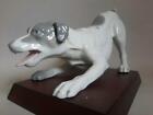 RARE Porcelain figurine . Jack Russell Terrier . Heubach .Germany . 1882-1915