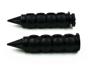 Black 1" Hand Grips for Honda Shadow VT600 VT750 1100 VT VTX1300 Cruiser Vintage - Picture 1 of 9