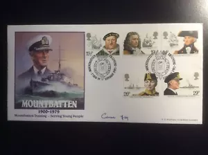 Mountbatten First Day Cover signiert von Field Marschall Lord Carver 1 von nur 55! - Bild 1 von 2