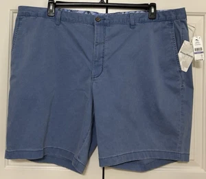 Pantaloncini uomo Tommy Bahama taglia 48RG lato porta blu chino Boracay nuovi con etichette $110 - Foto 1 di 5