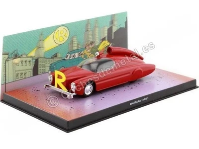 1956 Batman Automobilia Batmobile "Nº101 Robinmobile" Rojo 1:43 Salvat BAT085 - Photo 1/4