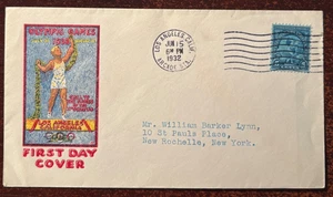 #719 5 cent Olympics FDC, Los Angeles cancel, with cachet - Picture 1 of 1