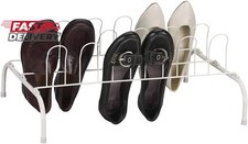 Wire Shoe Rack Give Footwear Standing Ovation Fantastic Performance 9 Pair White