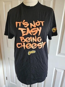 Primark - T-shirt/top Cheetos 'It's Not Easy Being Cheesy', nero e arancione - M - Foto 1 di 9