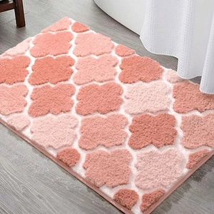 Bathroom Rug Non-Slip, Extra Absorbent Shaggy Bath Mat, Machine Washable Soft... - Picture 1 of 7
