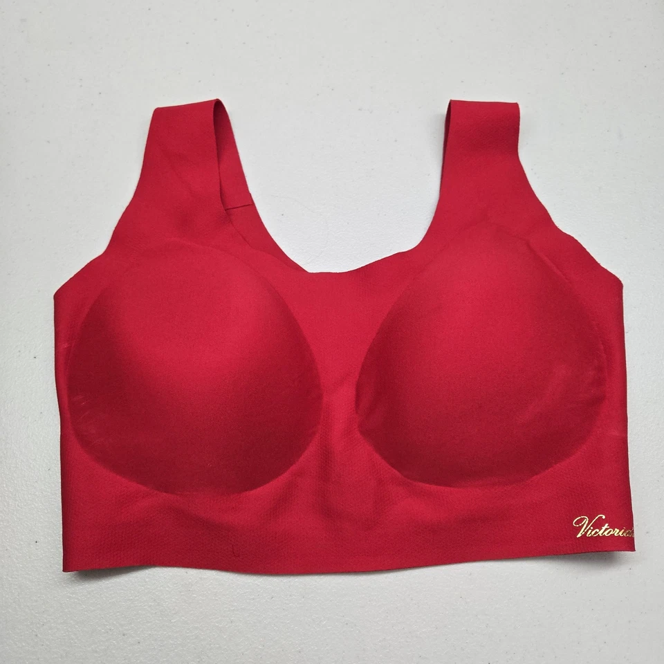 Victoria's Secret Women Bra L - XXL Red Bralette Wireless Wide Strap - Image 1 of 4