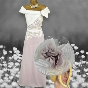 Veni Infantino Size 14 Dress and Snoxell Gwyther Hatinator Mother of the Bride - Picture 1 of 8