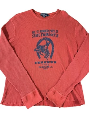 Ralph Lauren Polo State Fair Rodeo Cowboy Aztec Indian Western Thermal Shirt XL - Image 1 of 4
