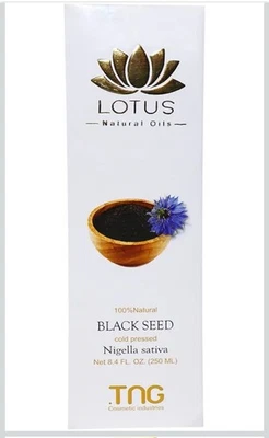 Aceite de semilla negro de loto 250 ml | Nigella Sativa 100 % natural prensado en frío حبة البركة Foto 1 de 3