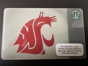 Starbucks Card USA 2011 „Washington State University“ oder „WSU“ #6066 Rarität - Bild 1 von 2