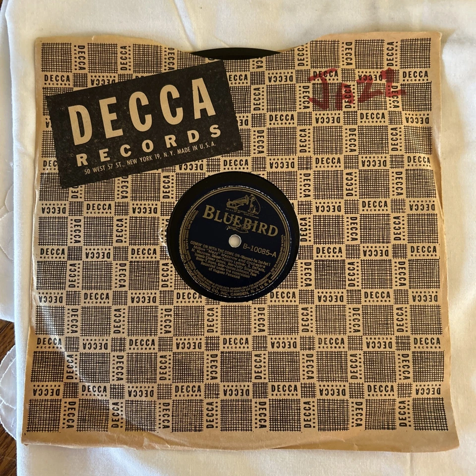 BLUEBIRD 78 RECORD 10085/MILTON MEZZ MEZZROW/COMIN ON WITH THE COME ON/ EX+ JAZZ - Image 1 of 4
