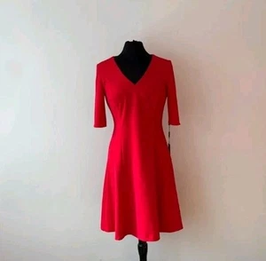 Karl Lagerfeld Women's Size 4 Red A-line Dress MSRP $138.00 - Picture 1 of 7
