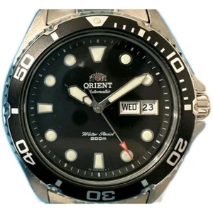 Orient Sports Ray II Automatic Black Dial St.St.Strap Mens Watch TAA02004B9 NEW - Picture 1 of 7