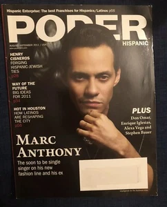 Marc Anthony Poder Magazine August September 2011 Hispanic Henry Cisneros - Picture 1 of 4