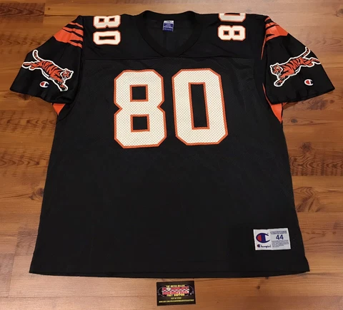 Peter Warrick #80 Cincinnati Bengals Champion NFL Football Jersey Size 44 - Nice Cover