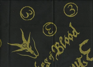 3 INCHES OF BLOOD Logo UNISEX schwarz BANDANA offizielle Ware 55 x 55 cm - Bild 1 von 3
