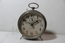 ANTICO OROLOGIO SVEGLIA DELLA VEGLIA MADE IN ITALY IN METALLO FUNZIONANTE Leggi