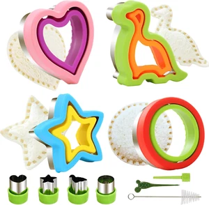 4 Pcs Sandwich Cutters for Kids Uncrustables Sandwich Maker Bread Decruster Panc - Picture 1 of 12