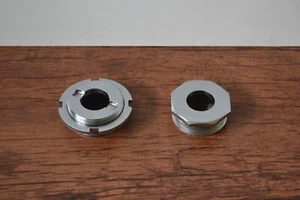 Vintage Chromed Steel 68mm English Threaded 1.37 x 24TPI Bottom Bracket Cups - Picture 1 of 10