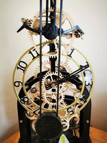Unusual Wooden Mechanical clock - please see video Cover