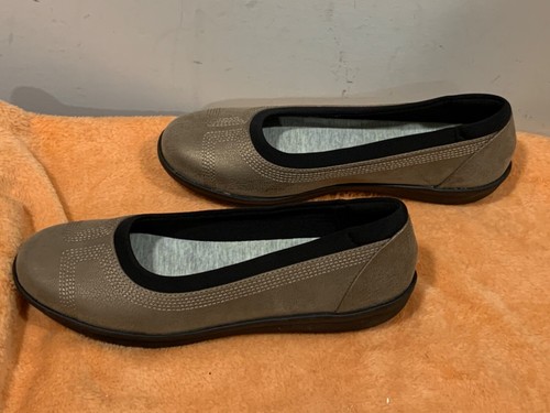 Clarks Cloudsteppers ayla ballerine basse taglia US 7 5 M bronzo metallizzato NUOVE