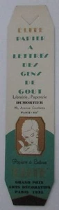 ANCIEN MARQUE PAGES SIGNET PUBLICITAIRE PAPIER A LETTRES ELITE LIBRAIRIE PARIS  - Bild 1 von 1