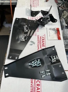 1961-62 Corvette CONVERTIBLE SOFT TOP FRAME 6-piece mounting plate set BRACKETS - Picture 1 of 1