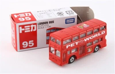 Tomica 95 Pet World London Bus 1/130 Diecast Model 562597 - Image 1 of 4