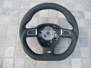 Steering Wheel AUDI A4 B7 S4 RS4 A4 B8 S6 Flat Bottom THICK Paddles! - Bild 1 von 7