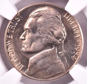 1954-S Jefferson Nickel - NGC MS66 Ultra Flashy Nearly PL - Picture 1 of 3