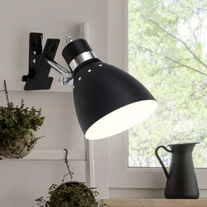 Clip Lampada Parete Luce Spot Regolabile Cucine Illuminazione Corridoio Nero - Foto 1 di 9