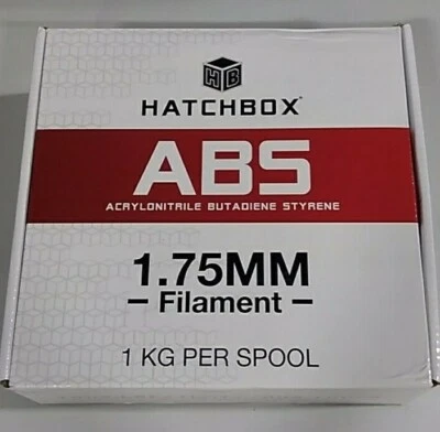 HATCHBOX ABS 3D Printer Filament, Dimen. Accuracy +/- 0.3 mm, 1 kg Spool, Blue - Image 1 of 3