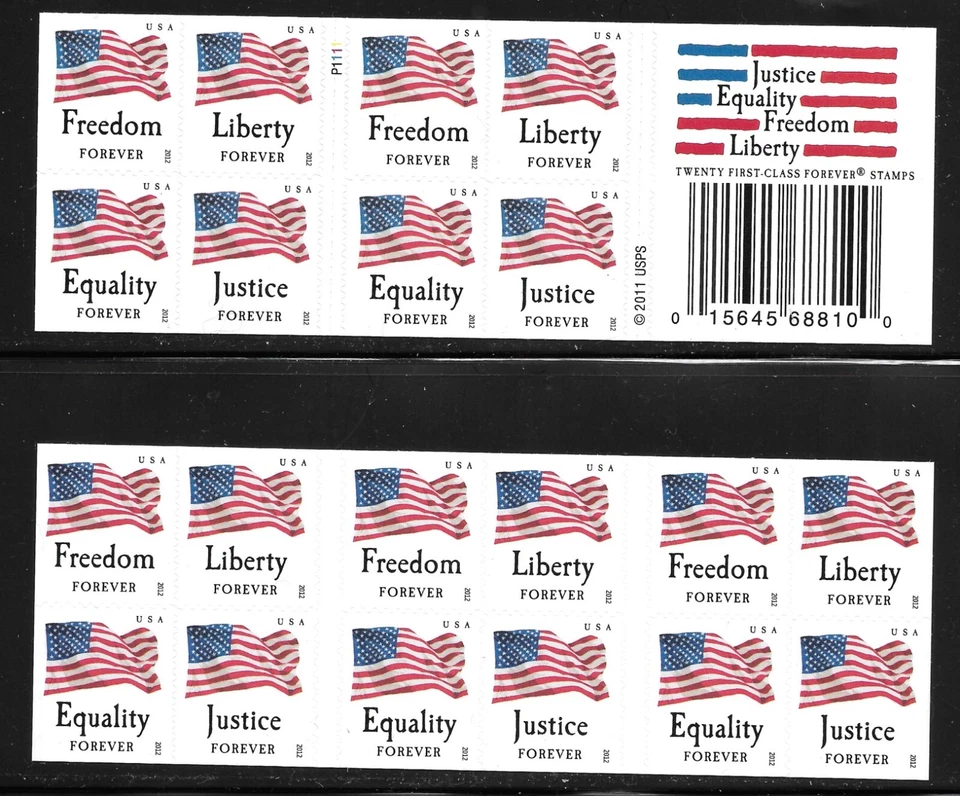 Scott # 4644c Convertible Bklt of 20 2012 (45c) Flag-OVERALL TAG--Flawless! MNH - Image 1 of 1