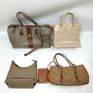 Gucci Gucci Plus Leather PVC Canvas Shoulder Bag Travel Bag 4 pcs set 531462