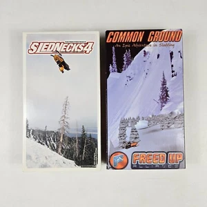 Slednecks 4 Common Ground Freestyle Snowmobile Extreme VHS Tapes Vintage 2000s - Picture 1 of 4