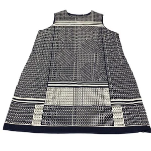 NIC+ZOE Dress Womens 3X Multi Geo Print Sleeveless Round Neck Pullover Blue - Picture 1 of 23