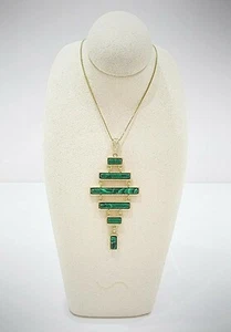 Collana Soara in argento e malachite SOA2117 - Picture 1 of 1